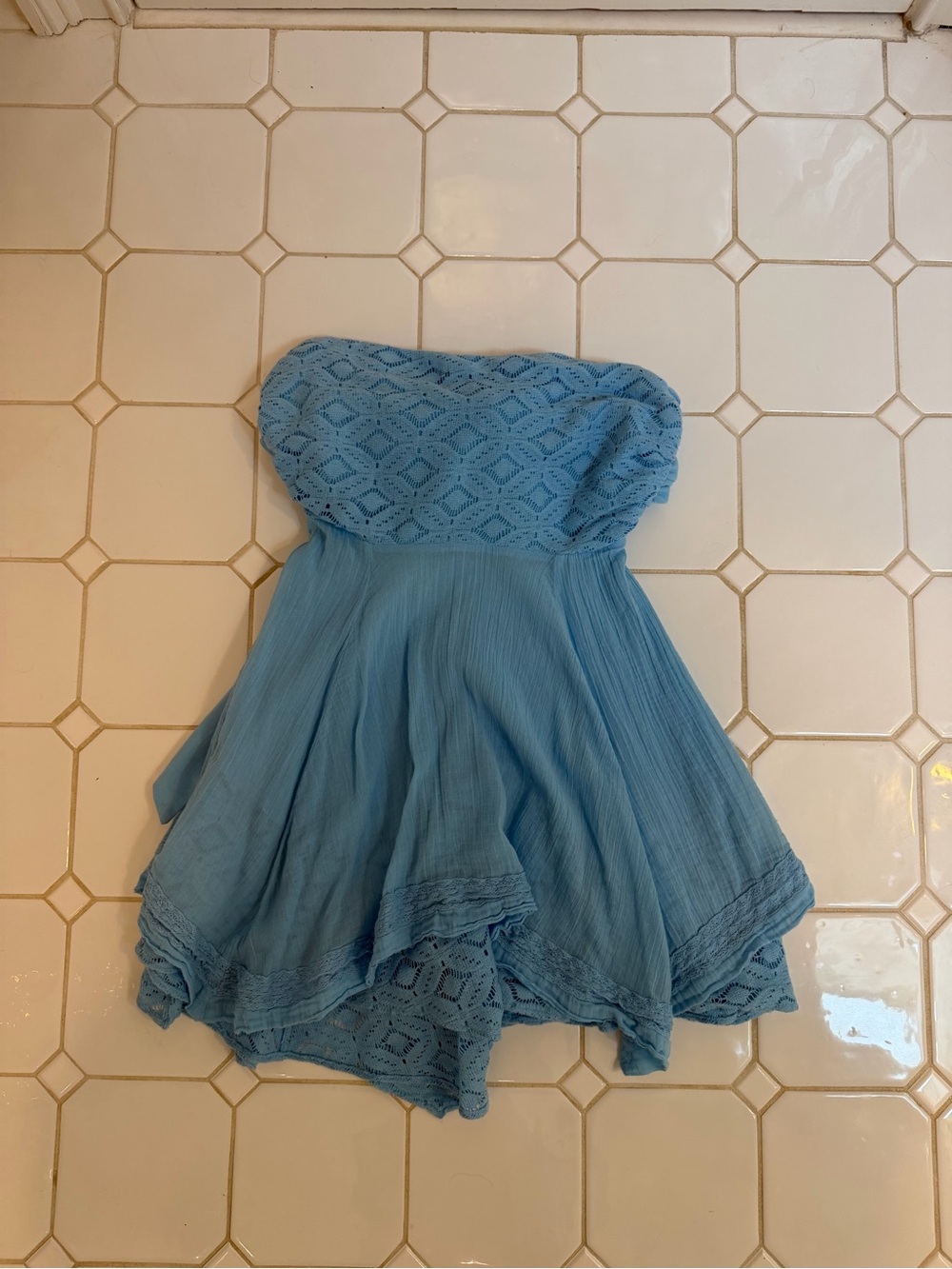 Free People Renata Mini Dress - Blue